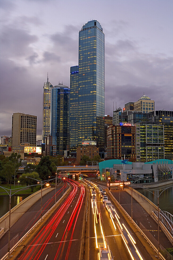 Rialto Towers. Kings Bridge. Melbourne City. Victoria. Australia. April 2006