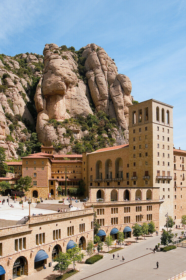 Montserrat benedictine monastery. Barcelona province, Spain