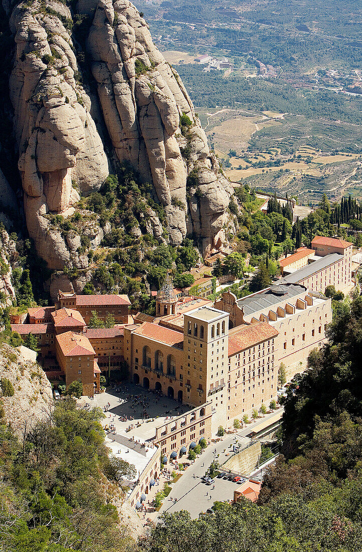Montserrat benedictine monastery. Barcelona province. Spain
