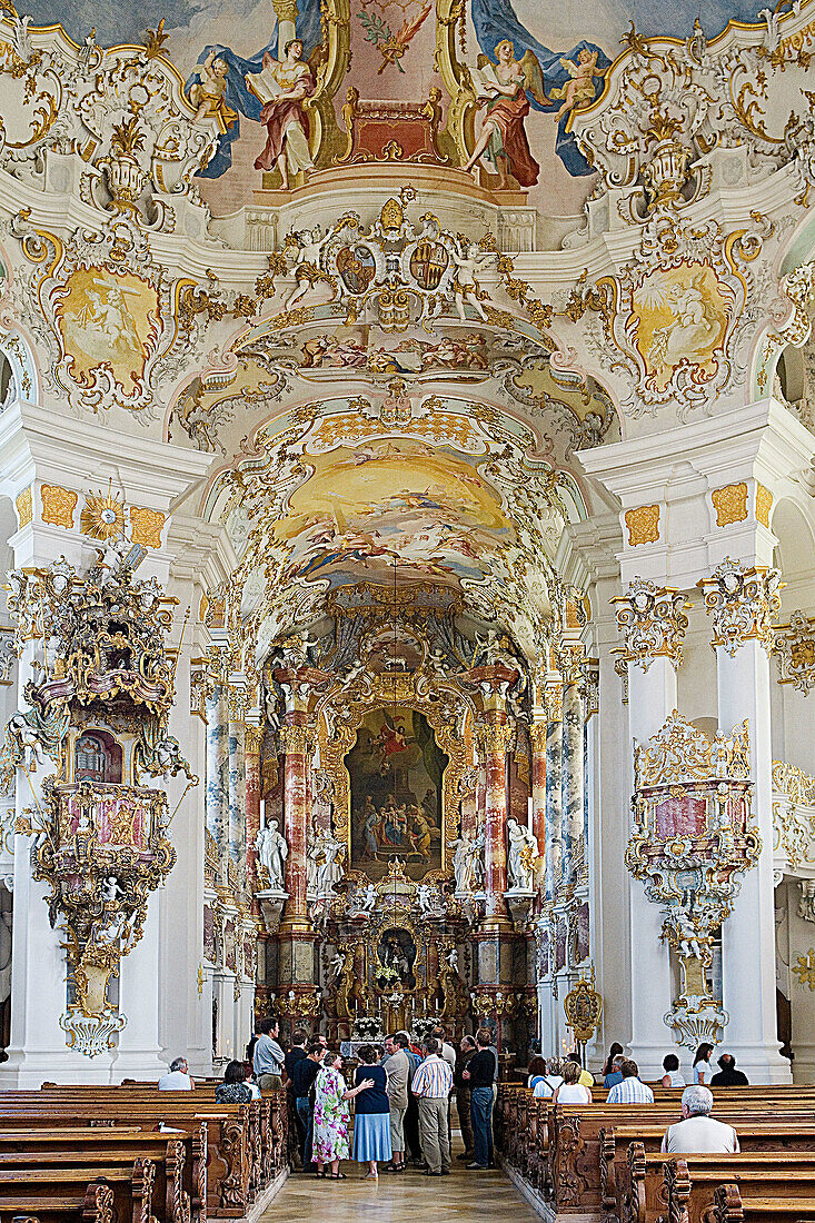Church of Wies, (Wieskirche). Bavaria, Germany.