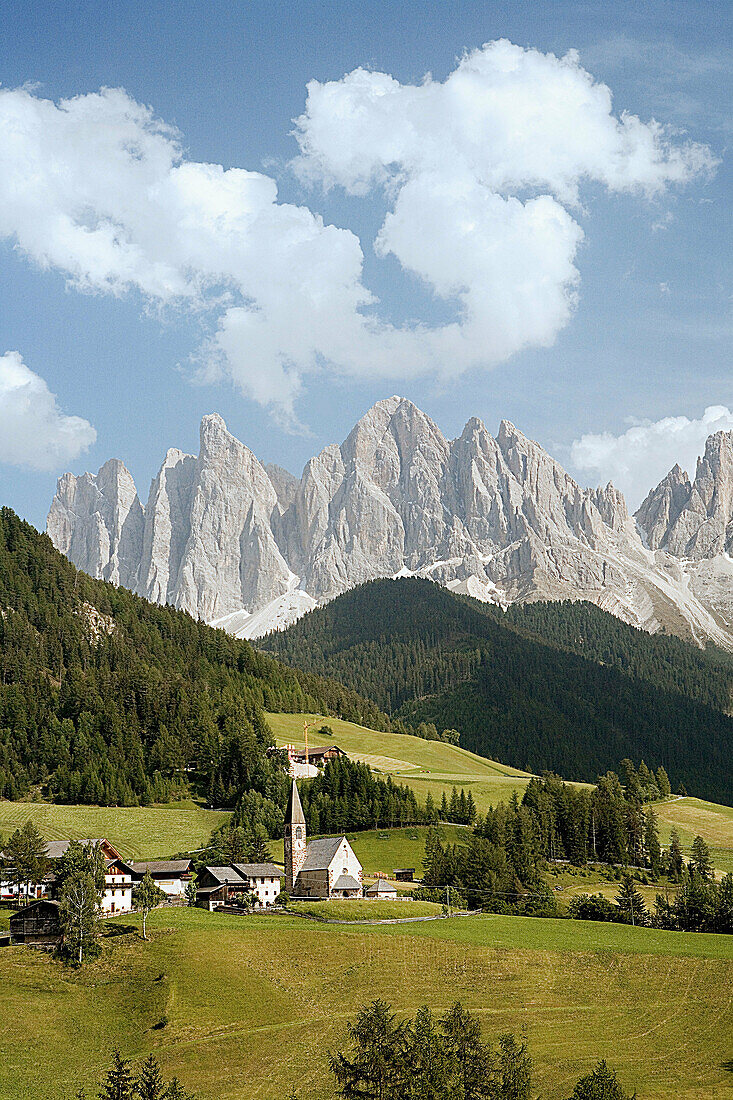 Funes Valley, Dolomite Alps, Italy.