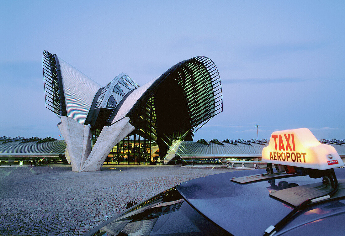 The TGV station built by Calatrava, Lyon, France.