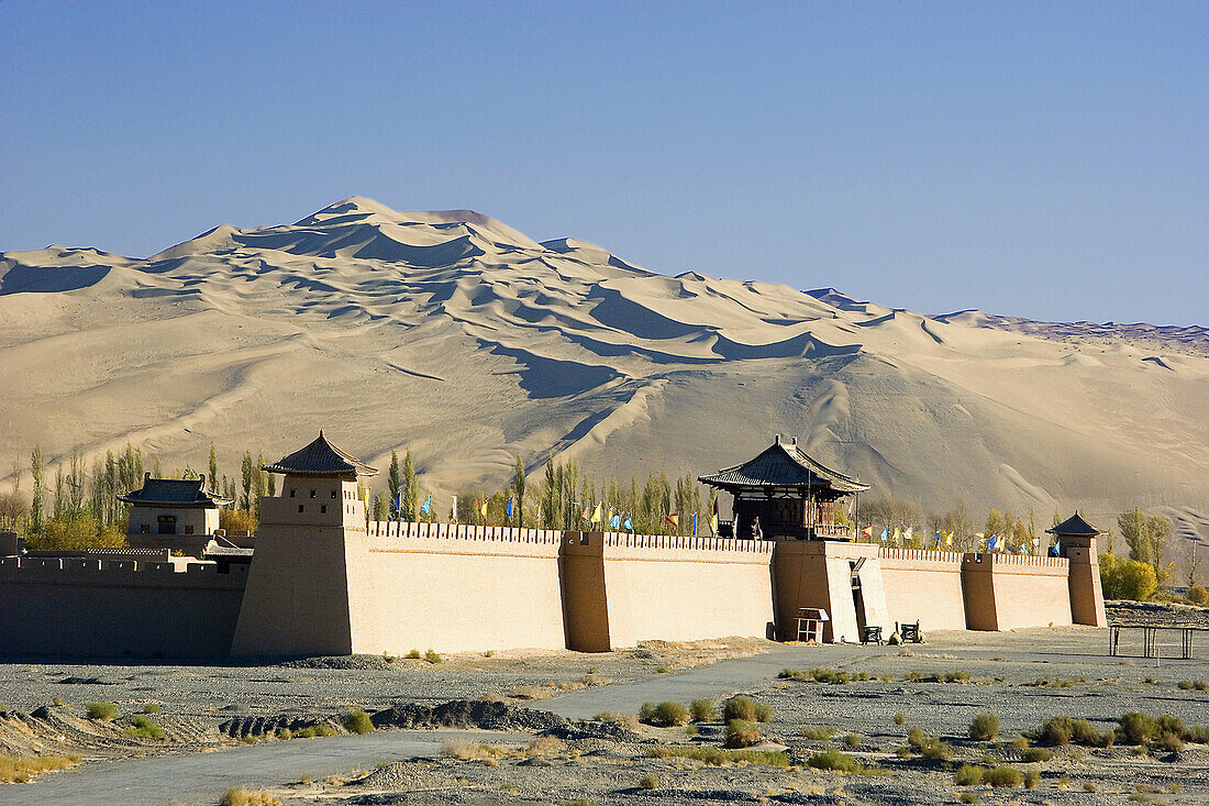 Dunhuang City. Gobi Desert. Gansu Province. The Silk Road. China. Nov. 2006