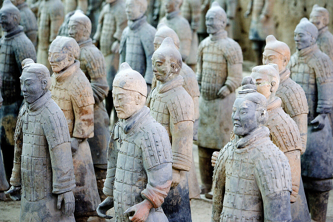 Bingmayong. The Terracota Warriors (W.H.). Xian City. Shaanxi Province. The Silk Road. China. Nov.2006