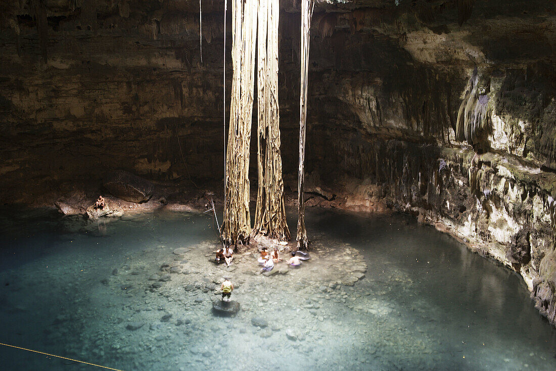 Cenote Samula. Valladolid. Yucatan State. Mexico