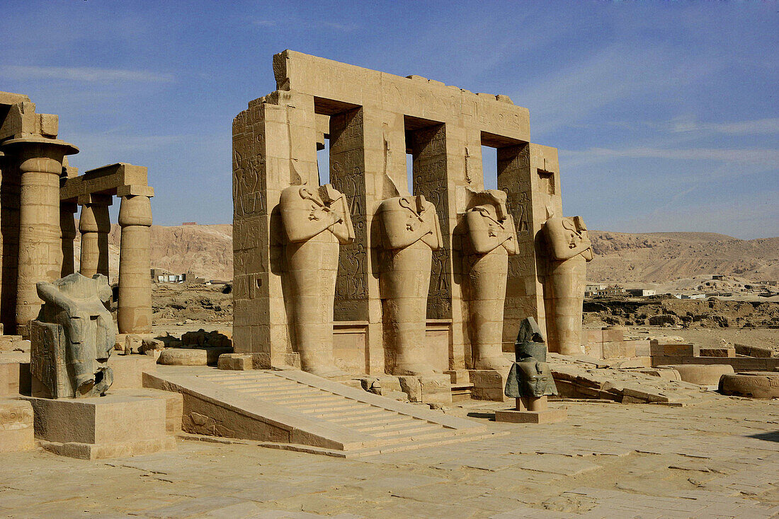 Rameseum Temple. Luxor City. Egypt.