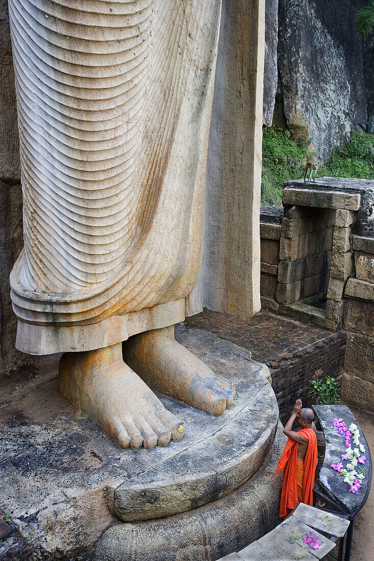The Aukana Buddha. Sri Lanka. April 2007.