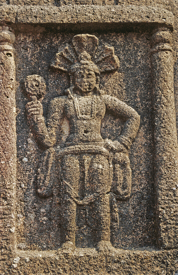 Kanheri Caves (2nd to 9th centuries). Borivali National Park. Mumbai. India