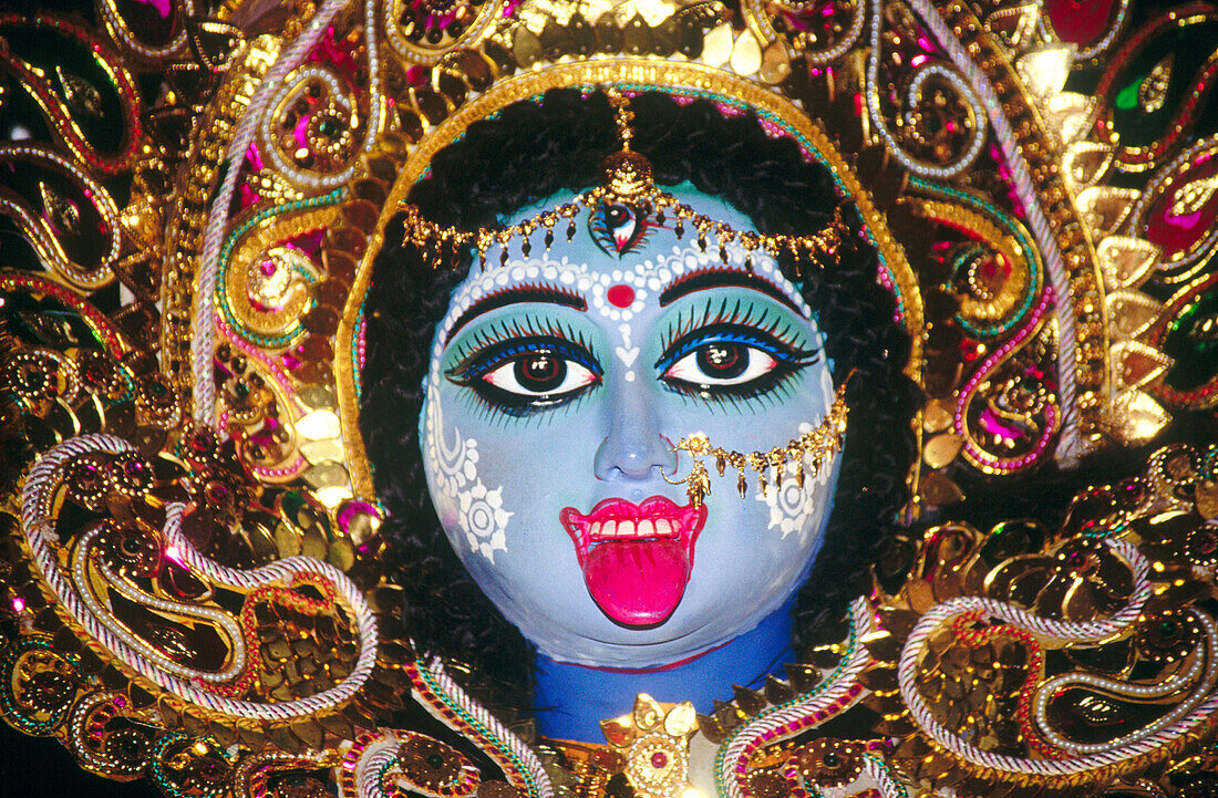 Goddess Kali. Kolkata. West Bengal. India.
