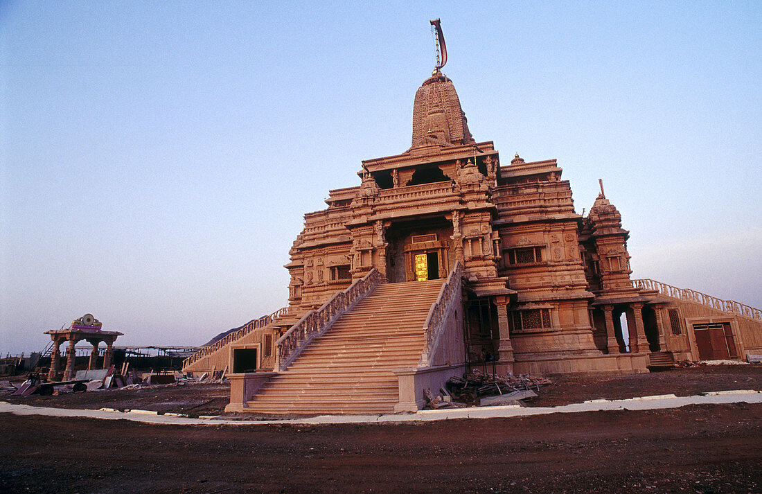 Jain Temple. Vilholi. Nashik. Maharashtra. India.
