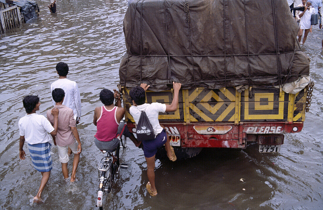 Monsoon. Bombay. India