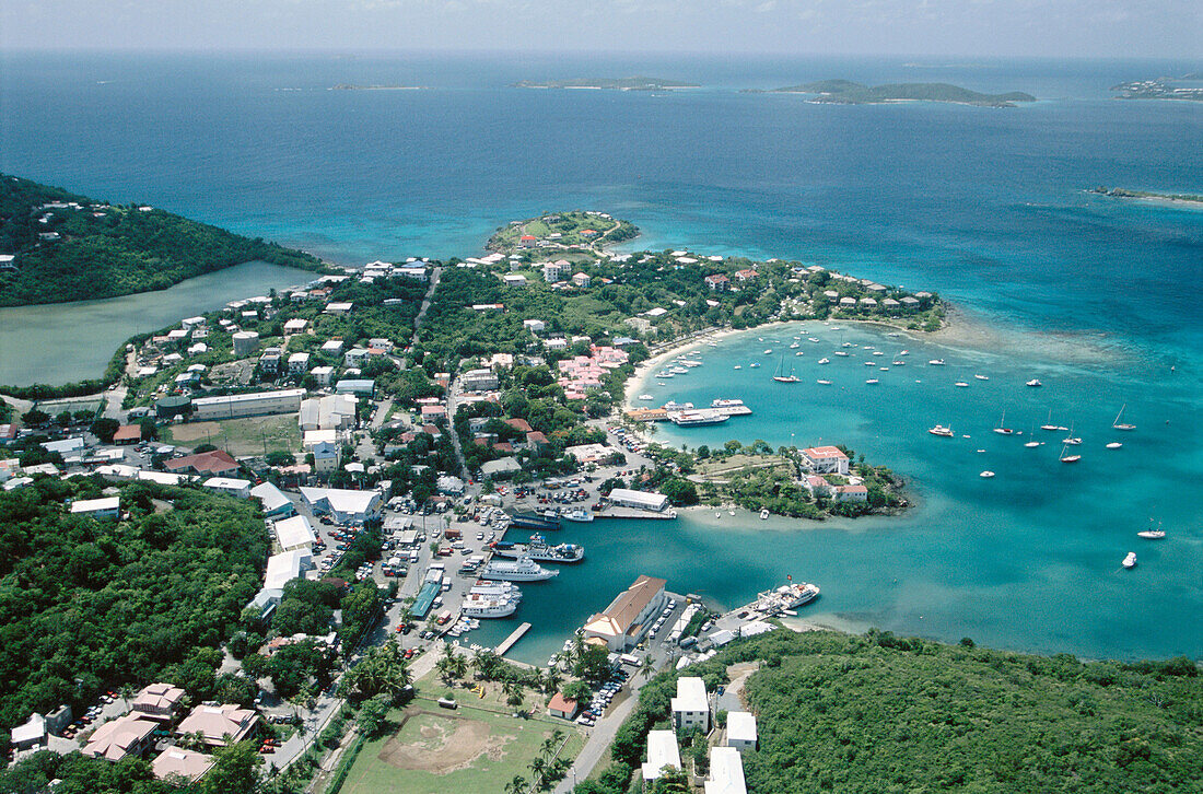 Cruz Bay, St. John, US Virgin Islands. West Indies, Caribbean