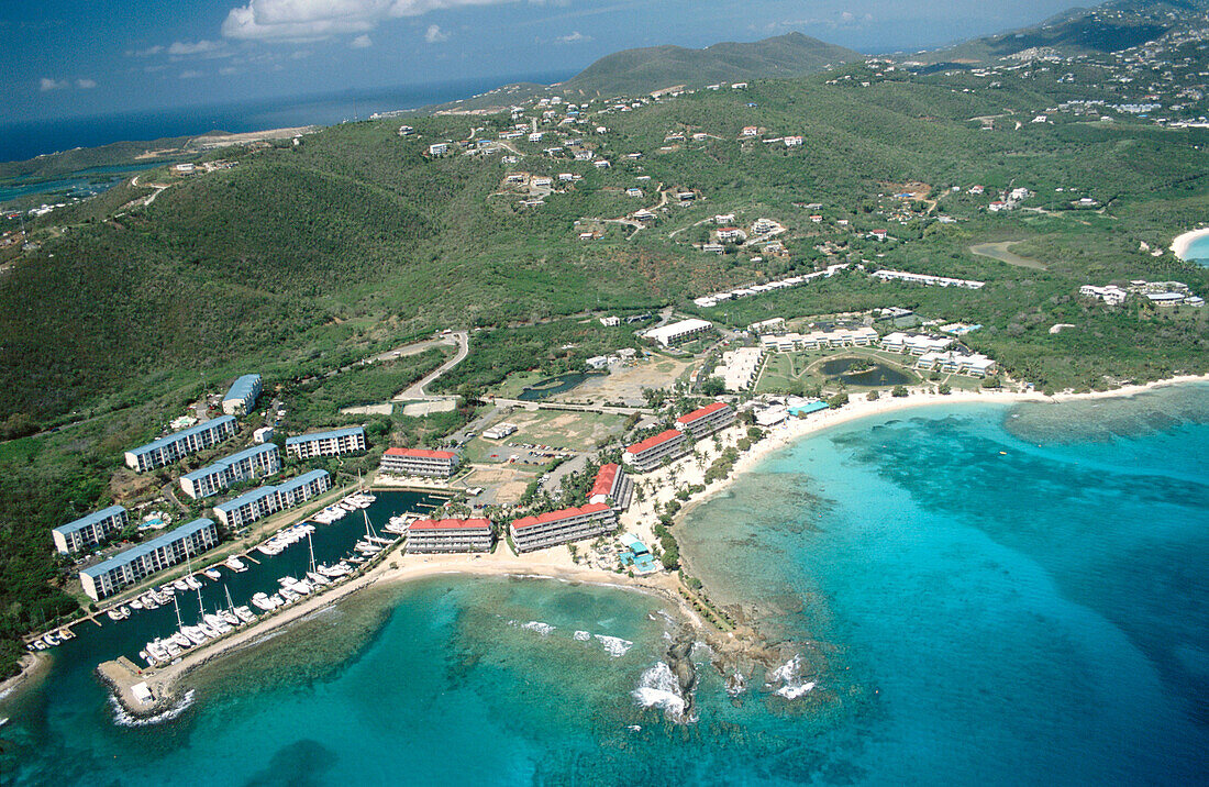 Sapphire Beach resort and marina, St. Thomas, US Virgin Islands. West Indies, Caribbean