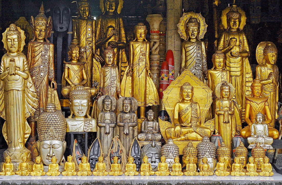 Religious figures in Ubud. Bali, Indonesia