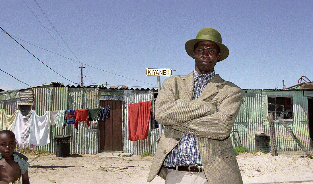Man in Khayelisha near Cape Town. South Africa