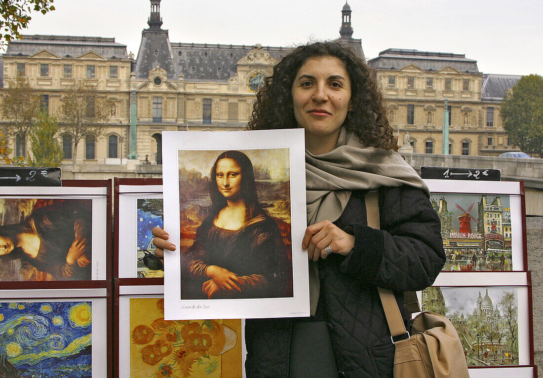 Mona Lisa in Paris. France