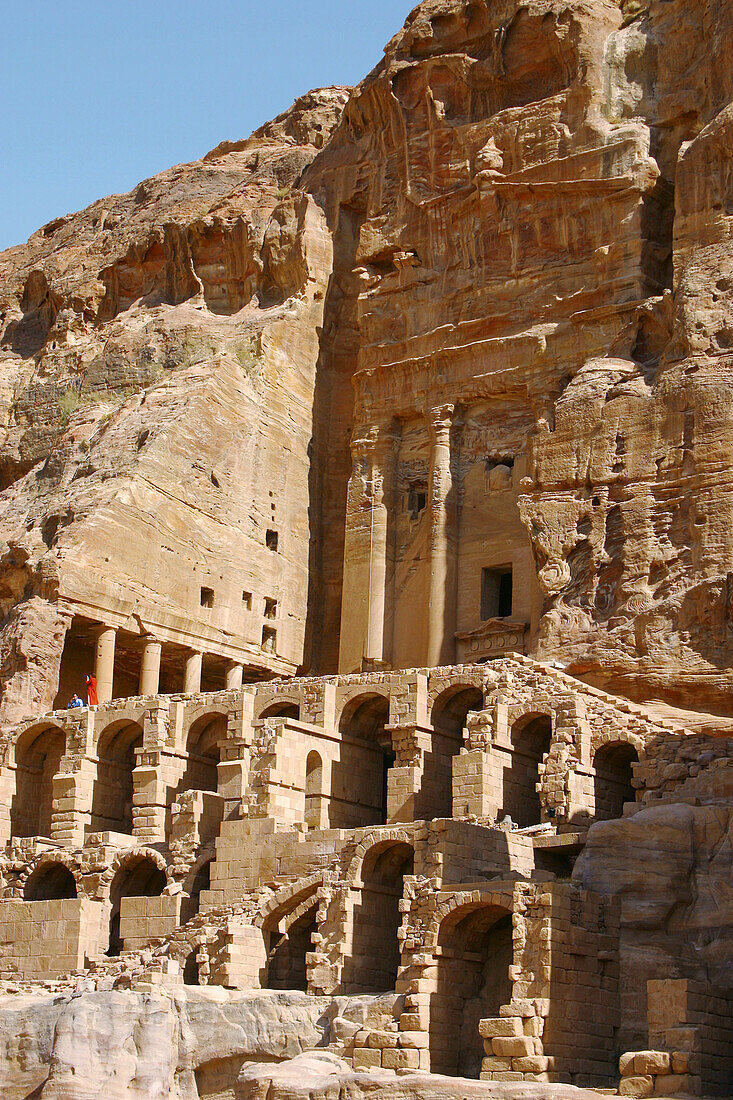 The Urn Tomb. A kings tomb in Petra. Jordan