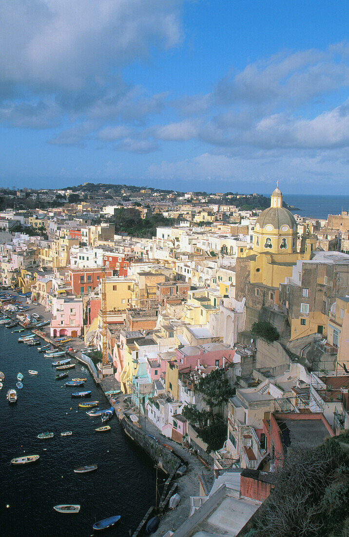 Corricella, Procida Island. Campania. Italy