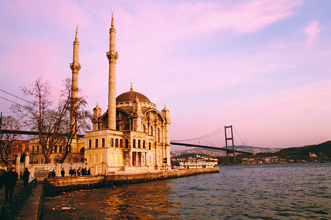 Mecidiye mosque at Ortaköy district. Istanbul. Turkey