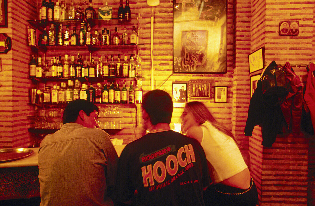 People at bar-cafe. Valencia. Spain