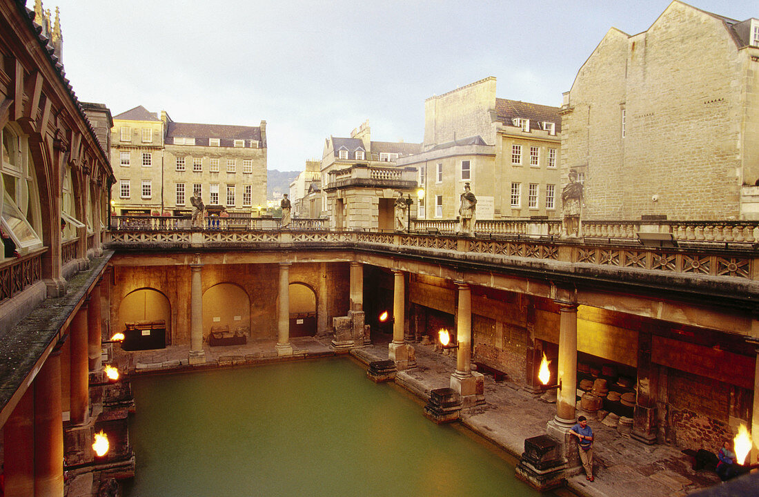 Roman baths. Bath. England