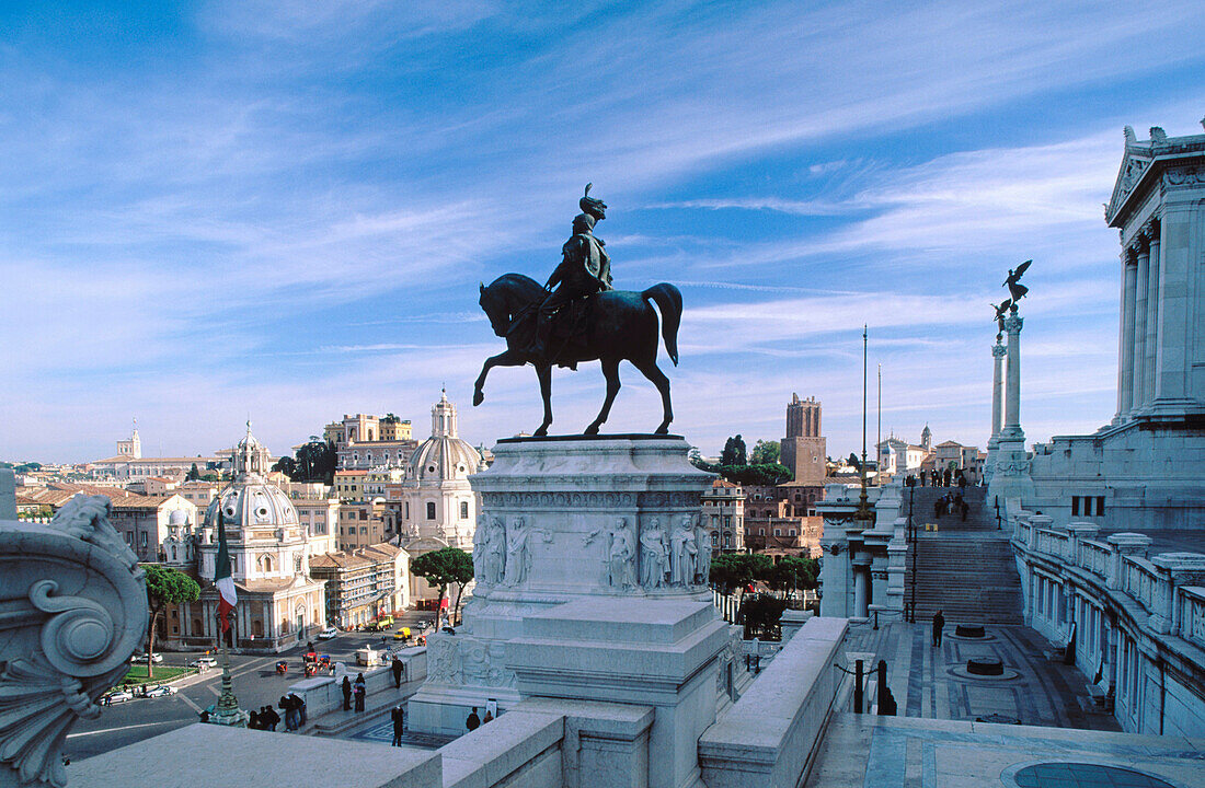 View of the town from Vittoriano. Roma. Lazio. Italy