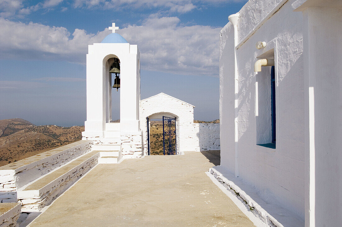 Agios Simeone church, near Ellinika. Kea Island. Cyclades. Greece.