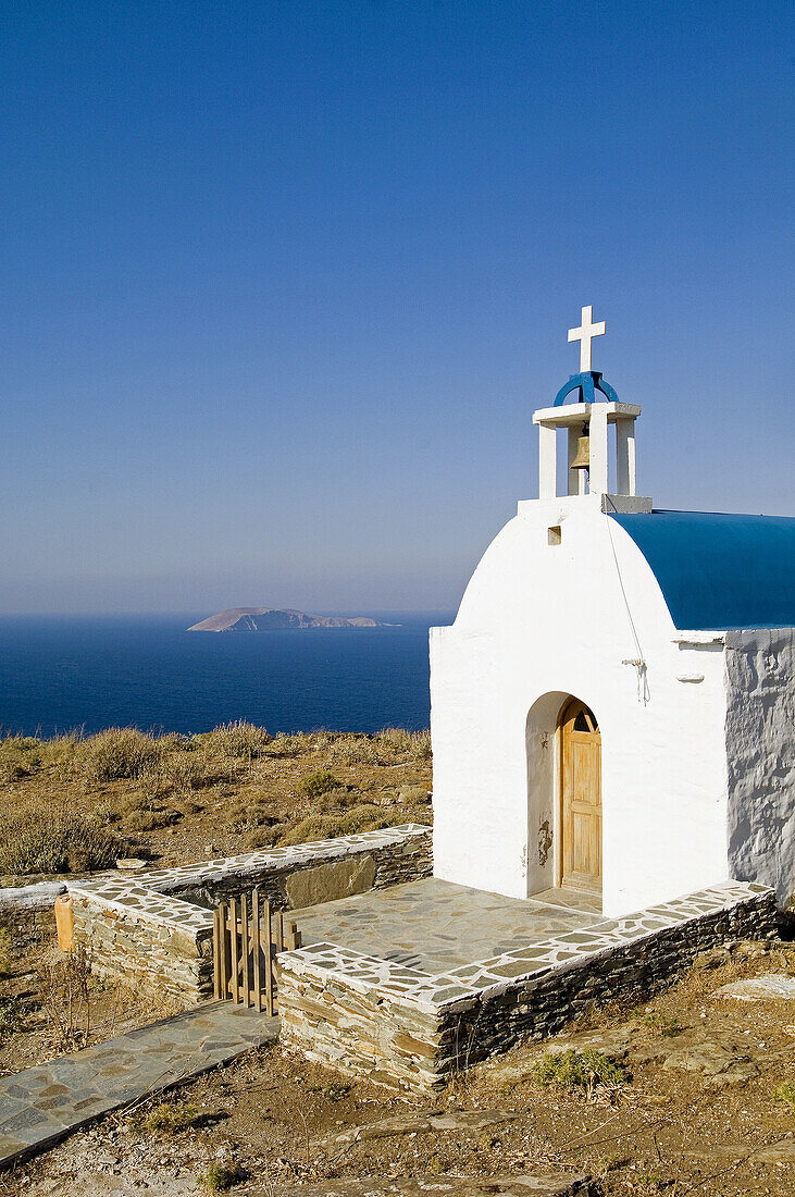 Kiprianos church, near Galani. Serifos Island. Cyclades. Greece.