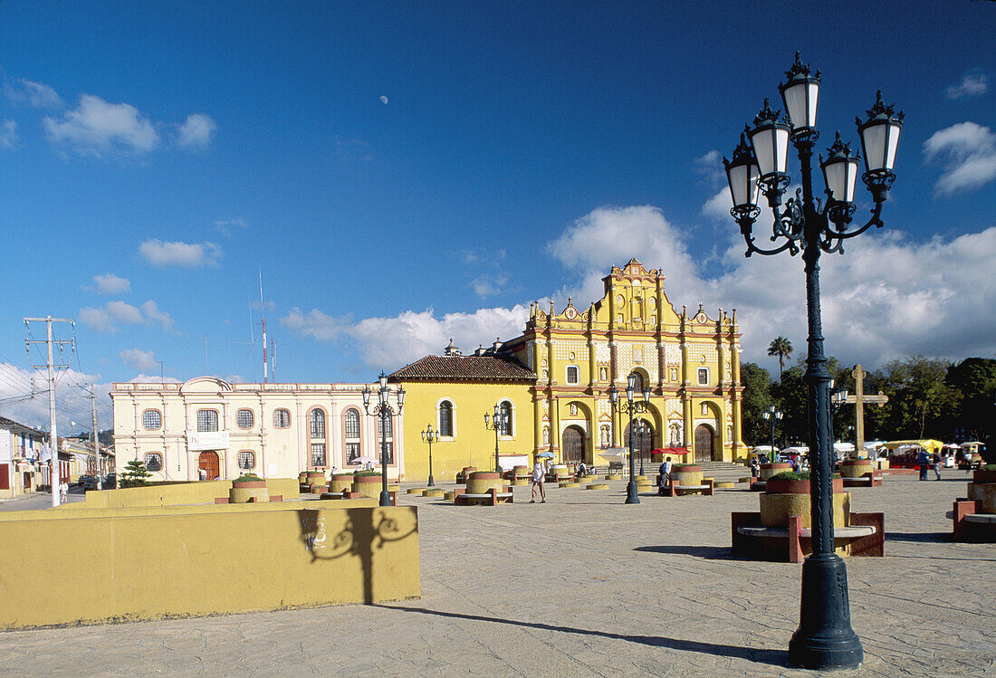 View of the Cathedral. San Cristóbal de las Casas. Chiapas. Mexico.