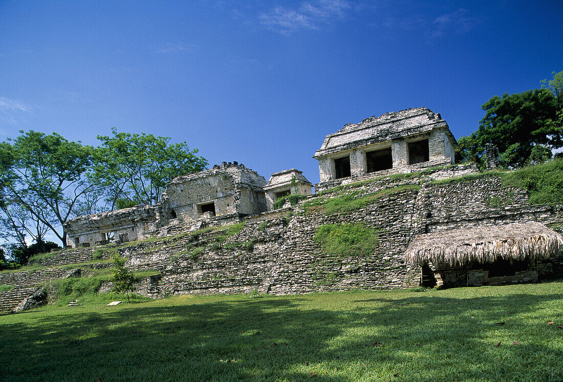 View of the North Group (UNESCO World Heritage). Palenque. Chiapas. Mexico.