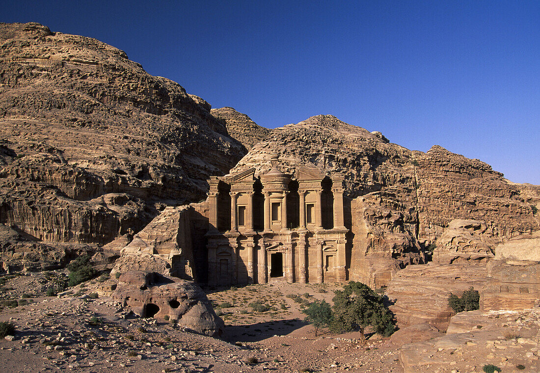 The Ad-Dayr (Monastery) (UNESCO World Heritage). Petra. Jordan.