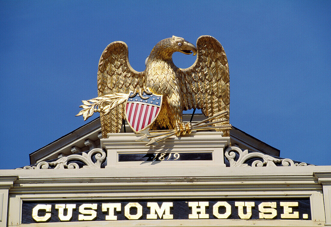 Particular of the Custom House. Salem. Massachusetts. USA.