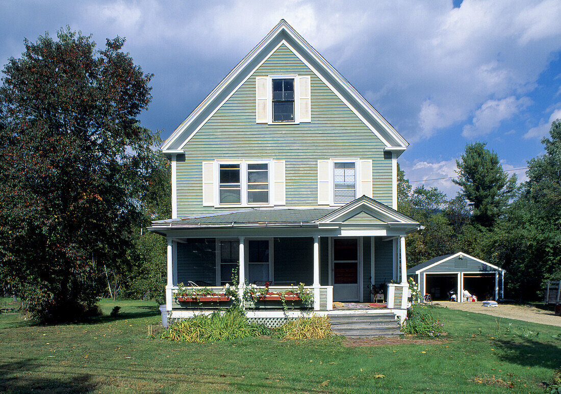 White Mountains. Crawford Notch. A cottage. Barlett. New Hampshire. USA.