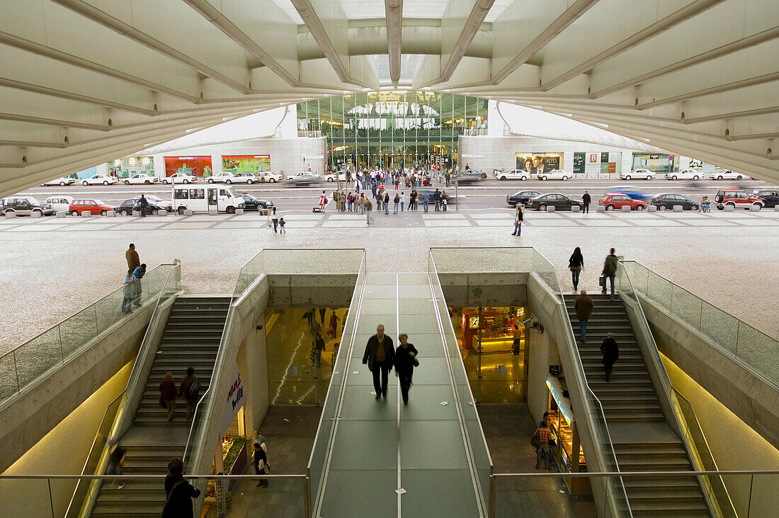 Oriente railway station by Santiagio Calatrava. Parque das Nações. Lisbon, Portugal