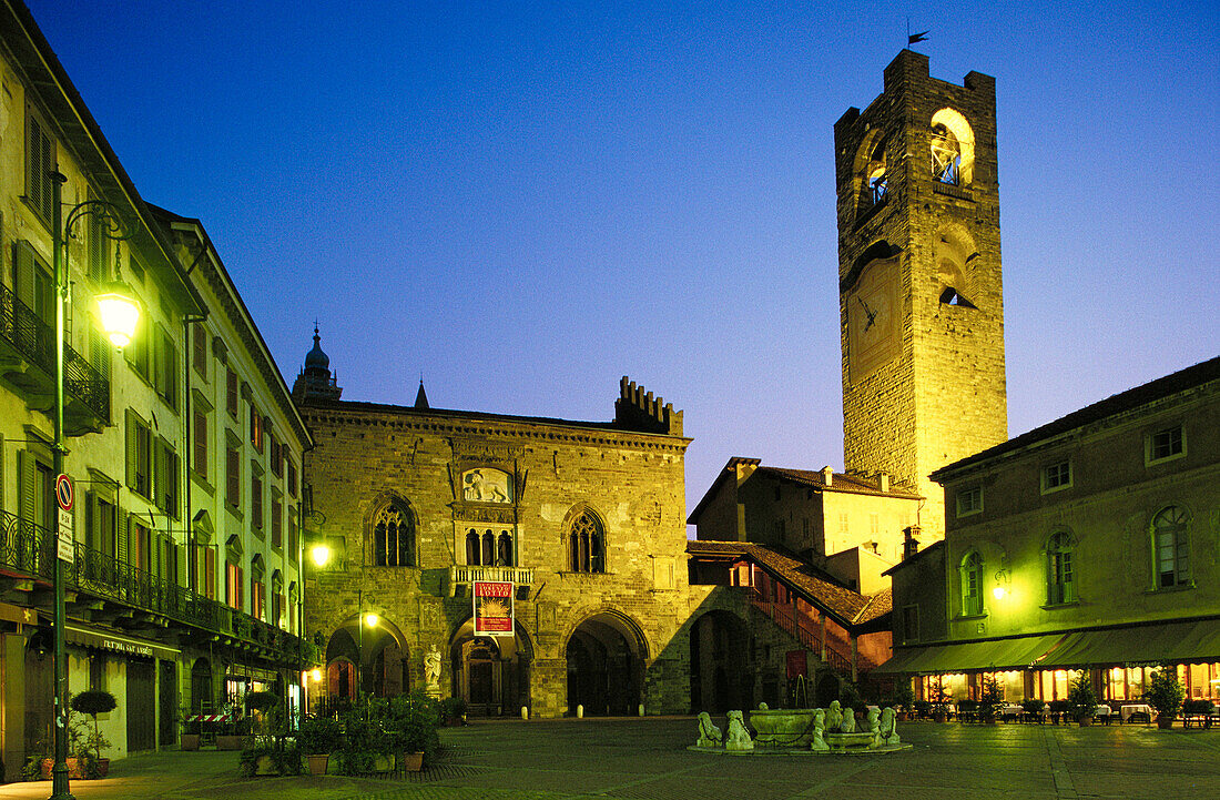 Piazza Vecchia. Bergamo. Italy