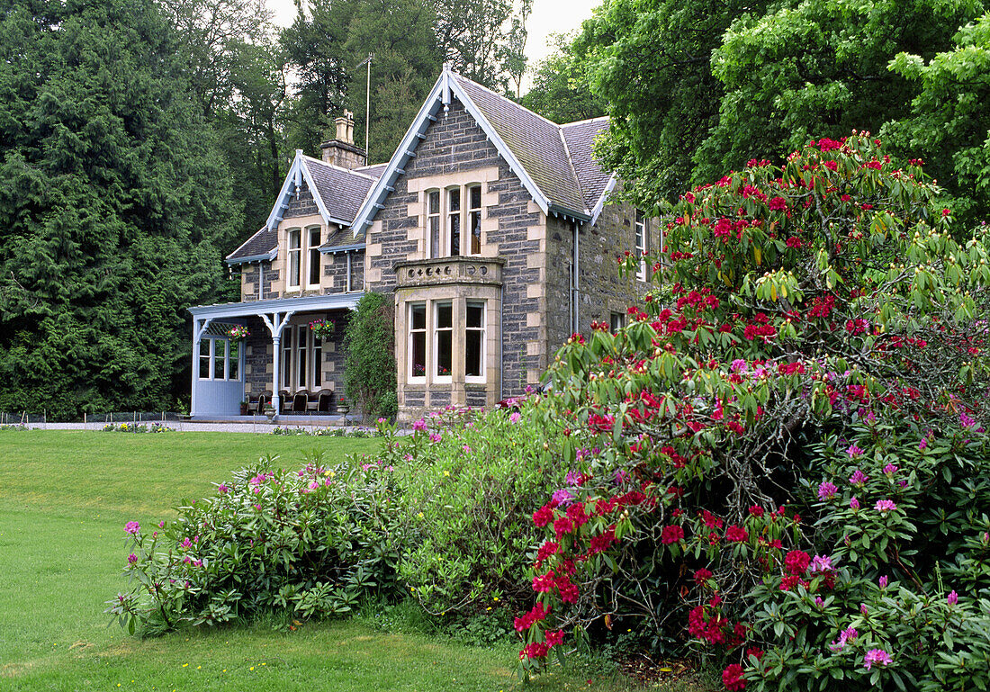 A house (Bed & Breakfast) near the town. Pitlochry. Perth and Kinross. Scotland. UK.