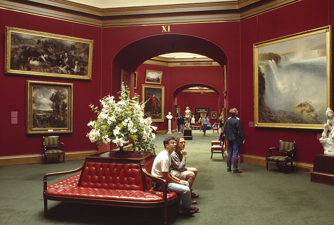 The inside of National Gallery of Scotland. Edinburgh. Scotland. UK