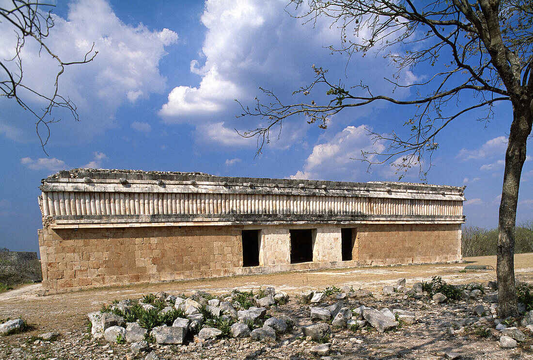 View of the Turtles House (UNESCO World Heritage). Uxmal. Yucatan. Mexico.