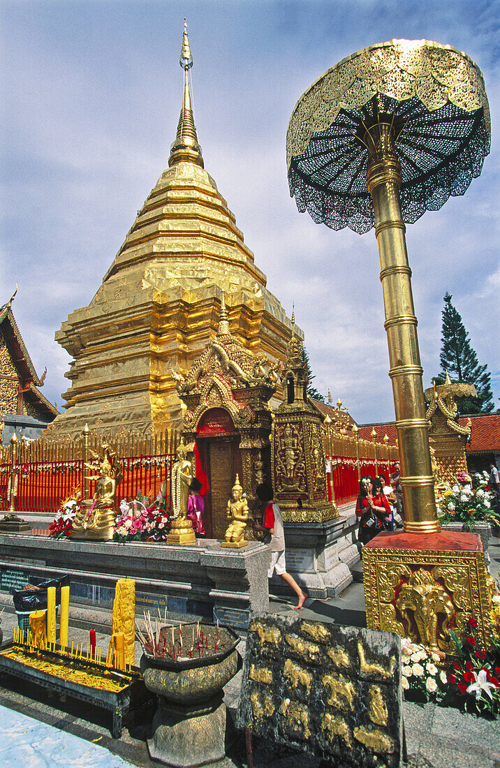 Wat Phra That Doi Suthep temple. Chiang Mai province. Thailand..