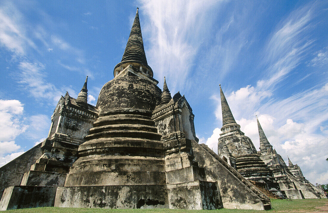 Wat Phra Si Sanphet temple. Ayutthaya Historical Park. Thailand.
