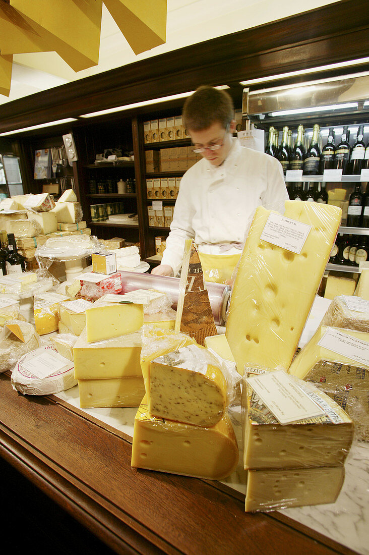 Cheese shop Paxton & Whitfield (1797). 93, Jermyn Street. London