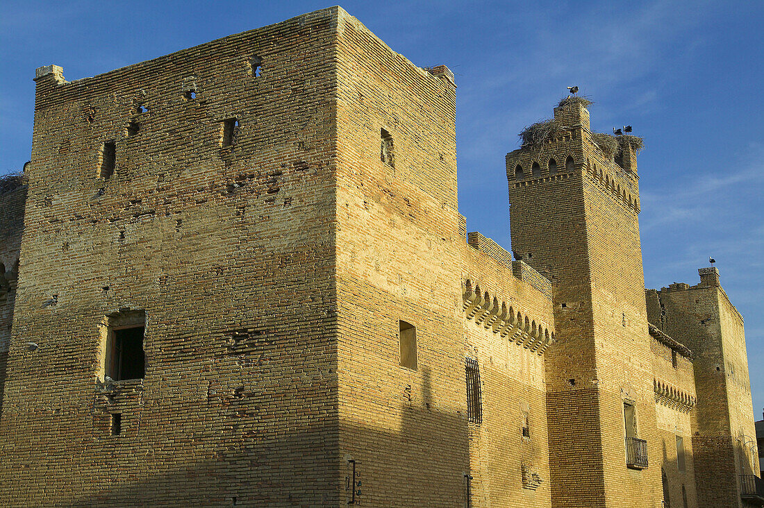 Marcilla castle, XVth century, built by Pierres de Peralta. Marcilla. Navarra. Spain.