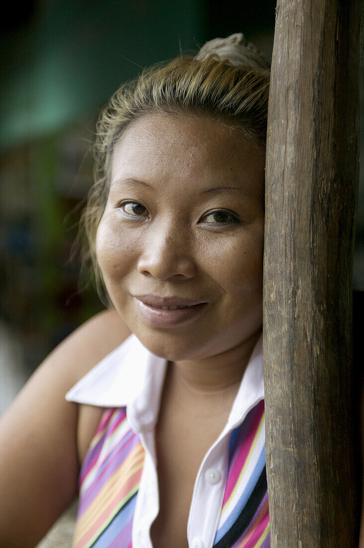 Native woman portrait. Iquitos. Peru