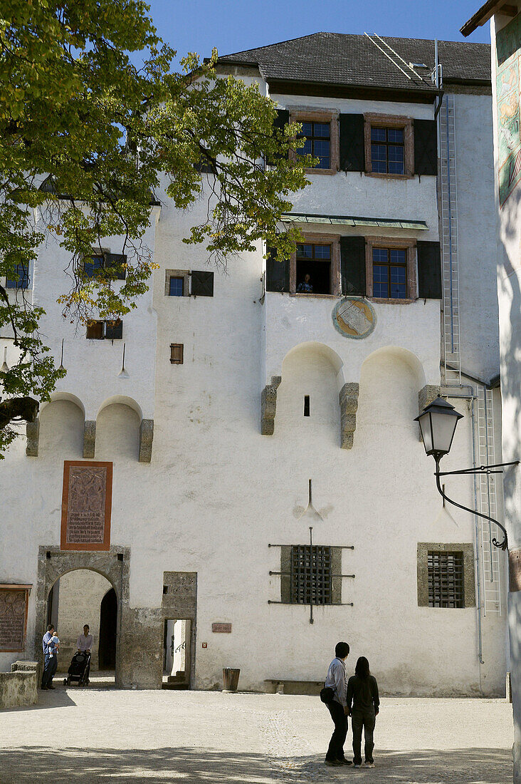 Inner façade of Hohensalzburg Fortress, Salzburg. Austria