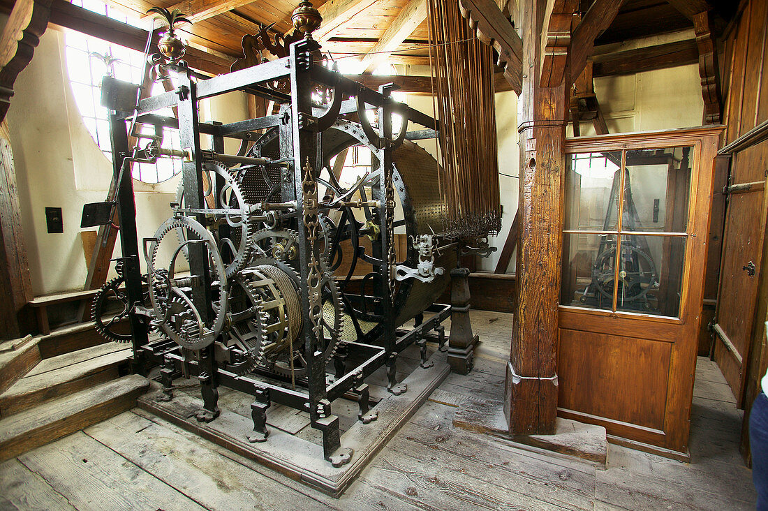 Glockenspiel (carillon) in the new building of the Residenz, Salzburg. Austria