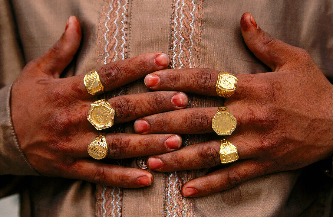 Gold rings. Pakistan