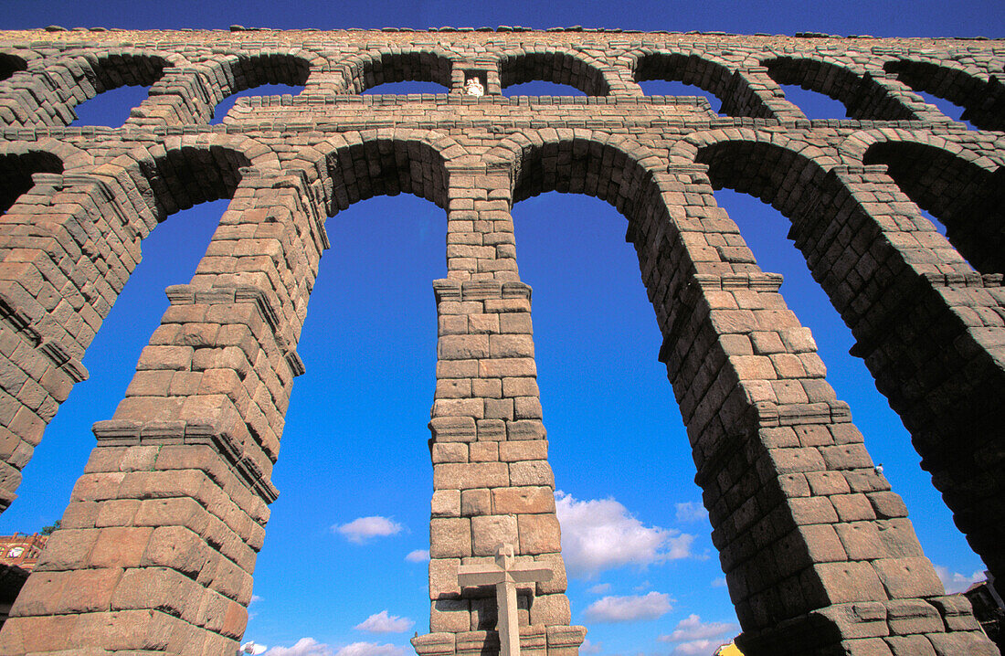 Roman aqueduct. Segovia. Spain