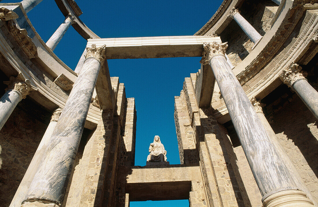 Roman theatre (Ist century CE). Mérida. Badajoz province. Spain.
