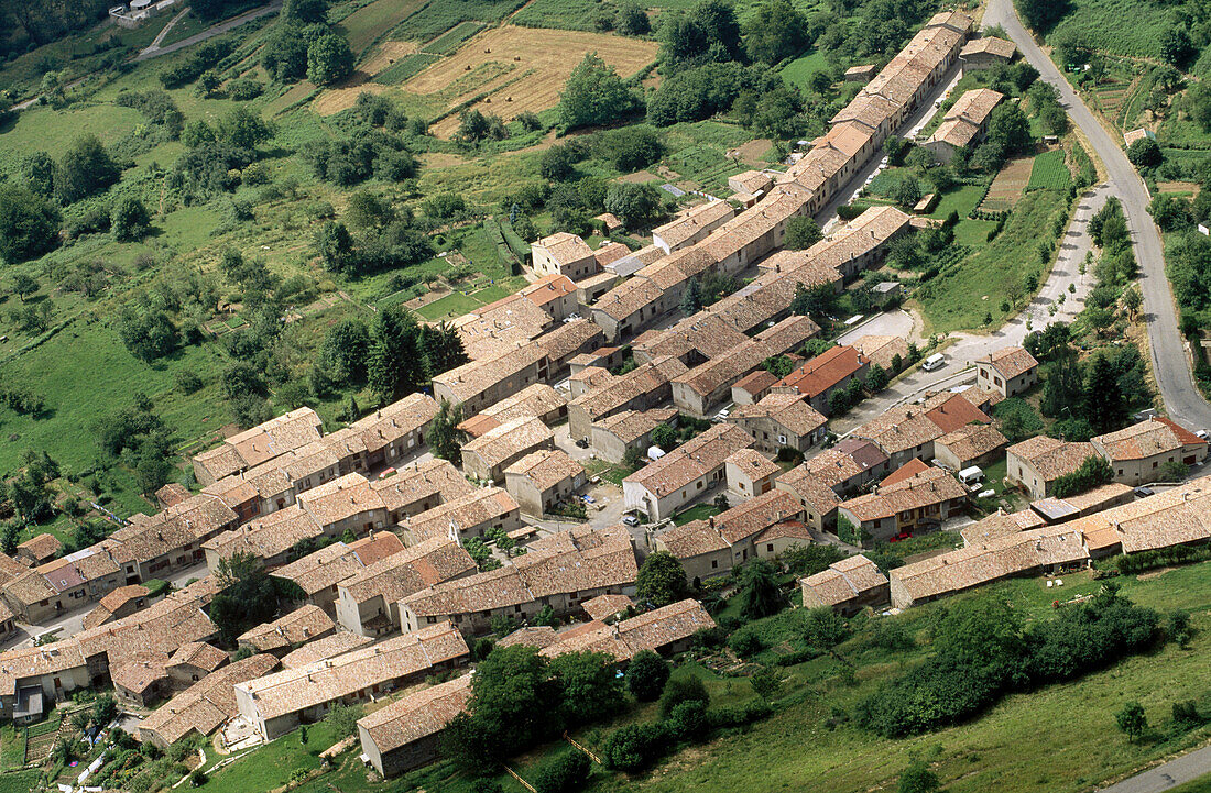 Cathar country. Montsegur. Ariège département, France