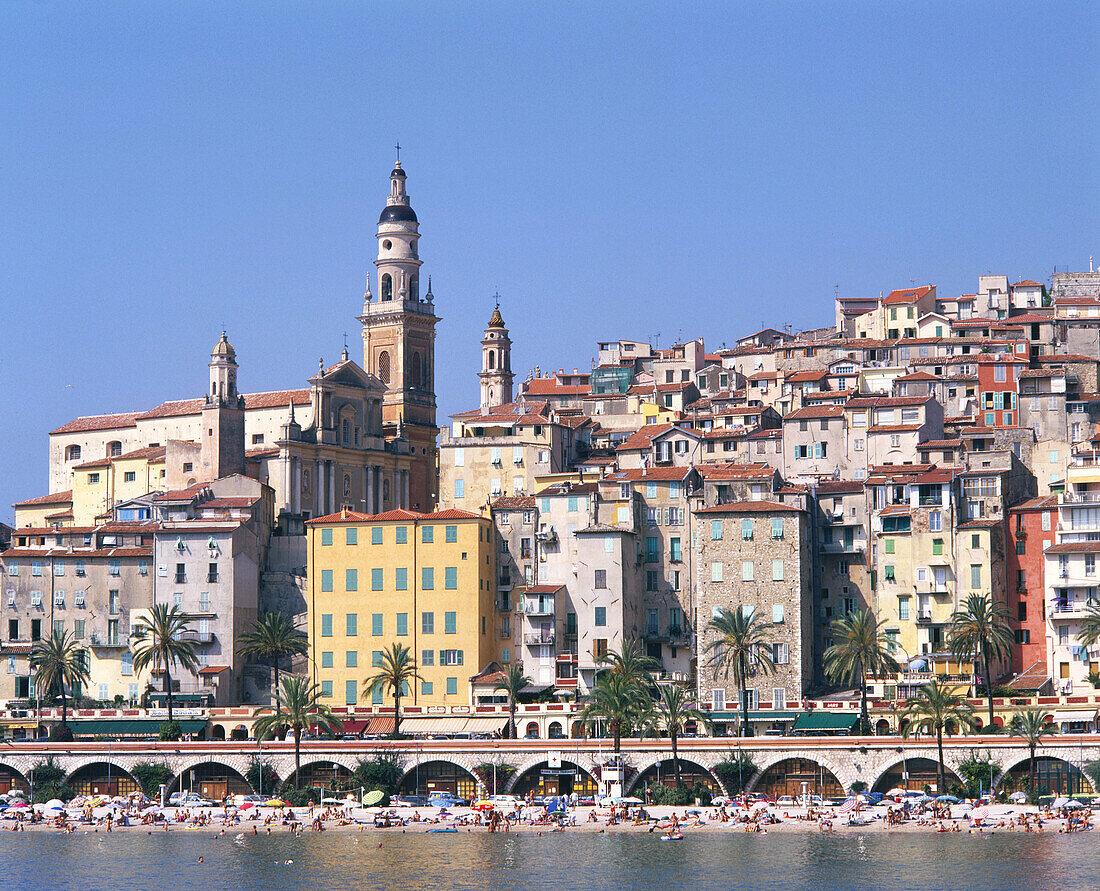 Old town. Menton, Cote d Azur. France